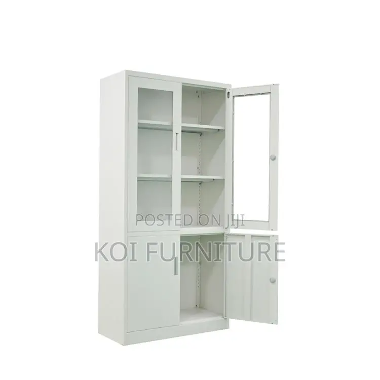 Office Cabinet; Steel Gray Office Cabinet for Filing