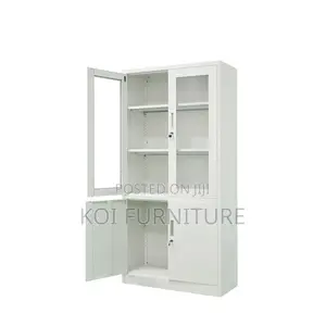 Office Cabinet; Steel Gray Office Cabinet for Filing