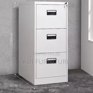 Office Cabinet; Four Drawers Gray Office Cabinet