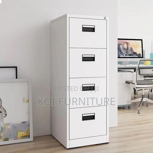 Office Cabinet; Four Drawers Gray Office Cabinet - thumbnail 5