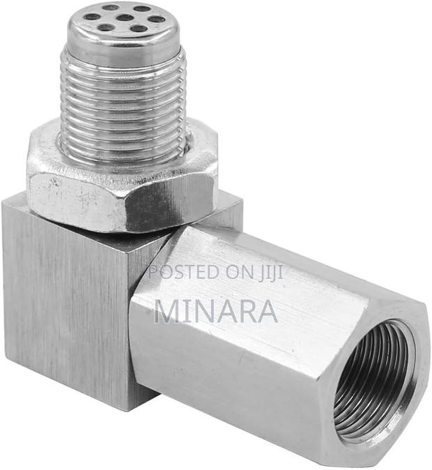 1 Pc, 90 Degree Angled Oxygen Sensor Spacer, 02 Adapter,Cat Converter