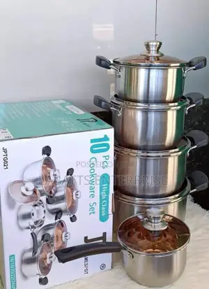 Jp 10pcs Stainless Cookware Set