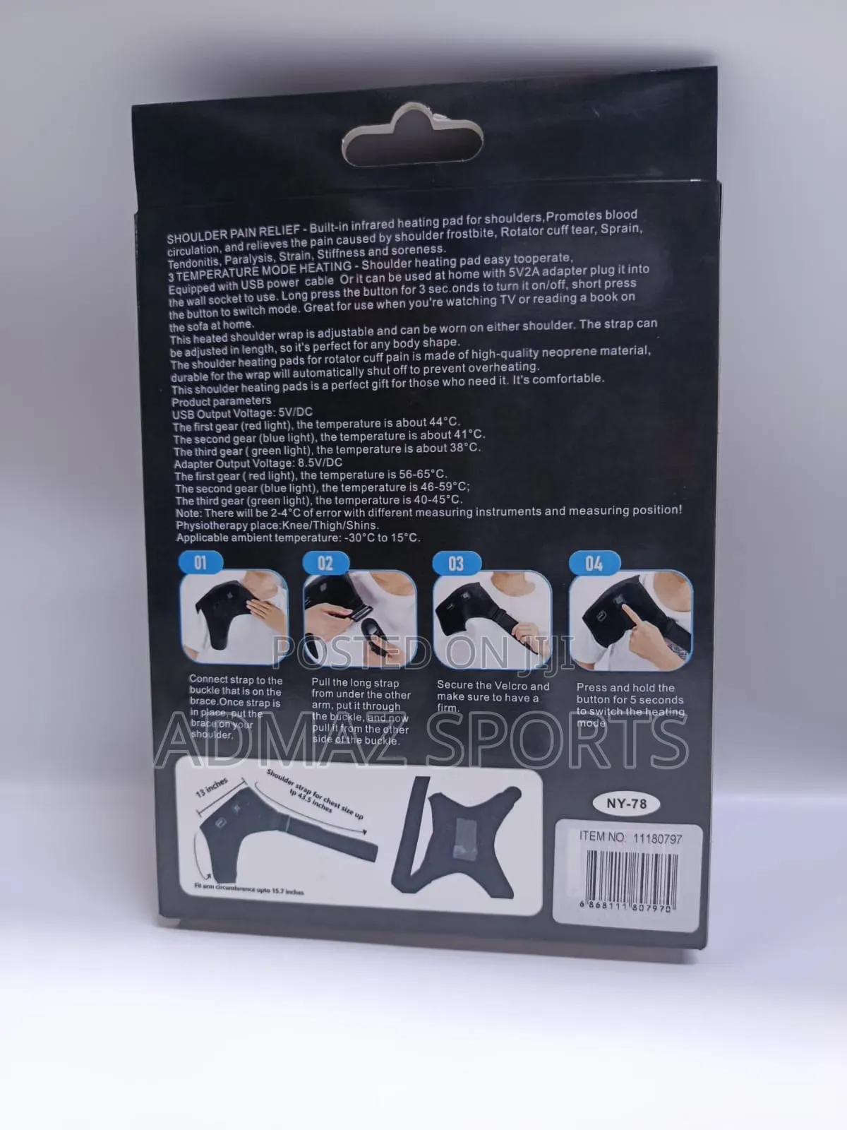 Shoulder Support And Heating Pad