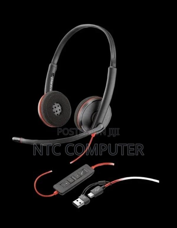 Poly Blackwire 3220 Stereo Usb-C Headset +Usb-C/a Adapter (Bulk)