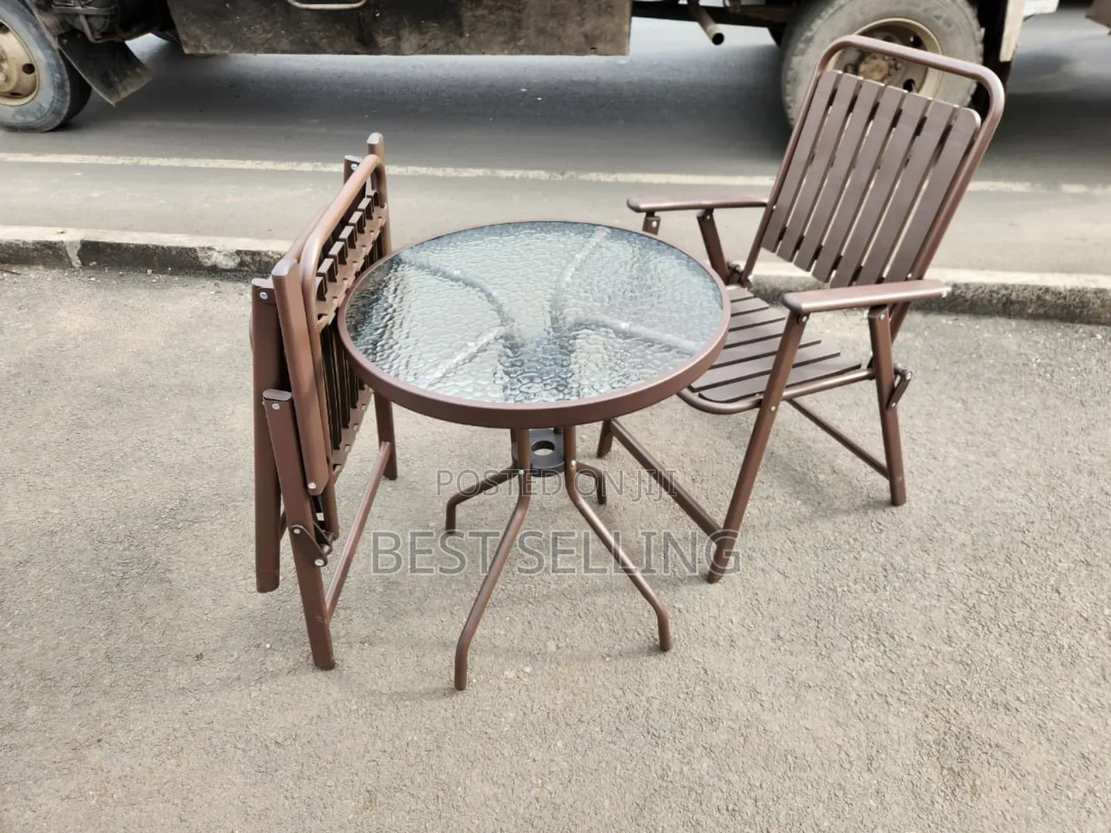 Outdoor Table and Folderble Outdoor Chair