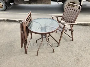 Outdoor Table and Folderble Outdoor Chair
