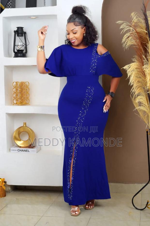 Black Blue Event Bodycon Dress - main view