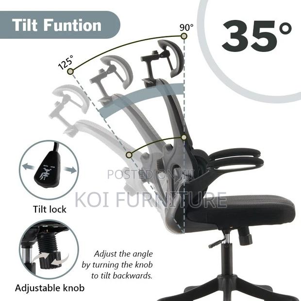 Office Chairs; Ergonomic High Backrest Office Chairs - thumbnail 2