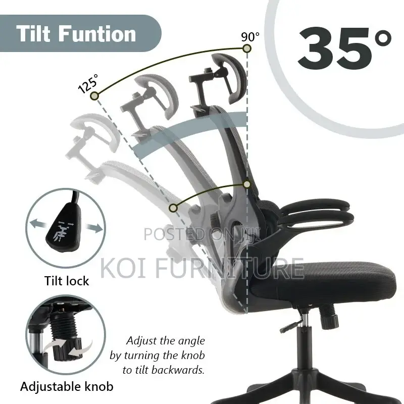 Office Chairs; Ergonomic High Backrest Office Chairs