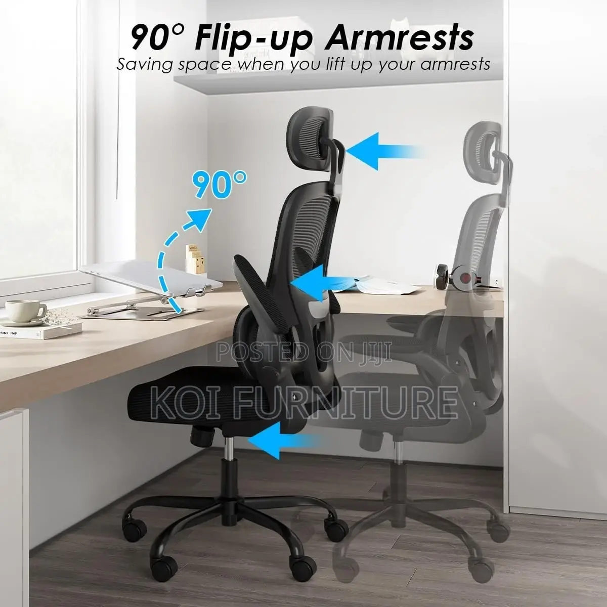 Office Chairs; Ergonomic High Backrest Office Chairs