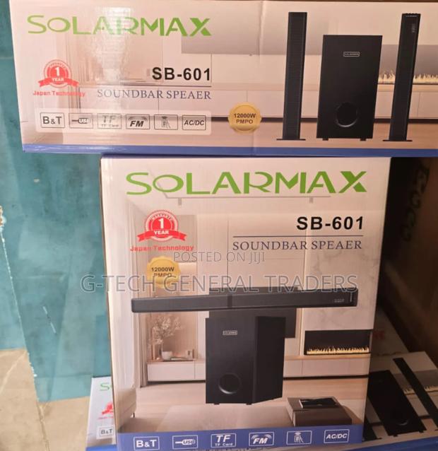 2.1ch Solarmax Sb-601 Soundbar Multimedia Speaker System Woofer