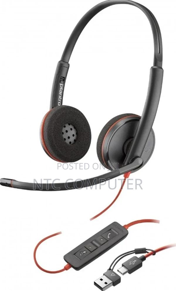 Hp Poly Blackwire 3320 Stereo Usb-C Headset +Usb-C/a Adapter