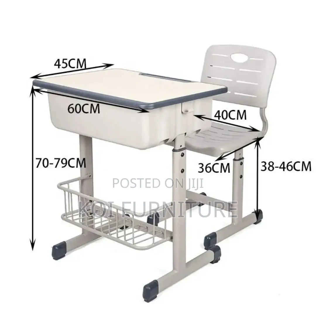 Kids Furniture; Adjustable Kid’S Desk and Chair Set