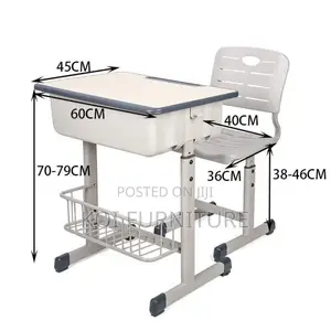 Kids Furniture; Adjustable Kid’S Desk and Chair Set