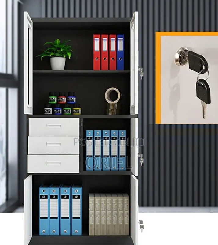 Office Cabinet :2-Door Office Filling Cabinet With Inbuilt Secure Safe