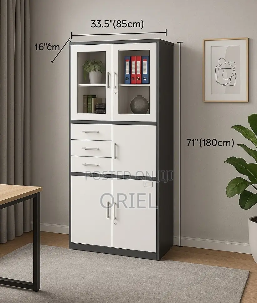 Office Cabinet :2-Door Office Filling Cabinet With Inbuilt Secure Safe