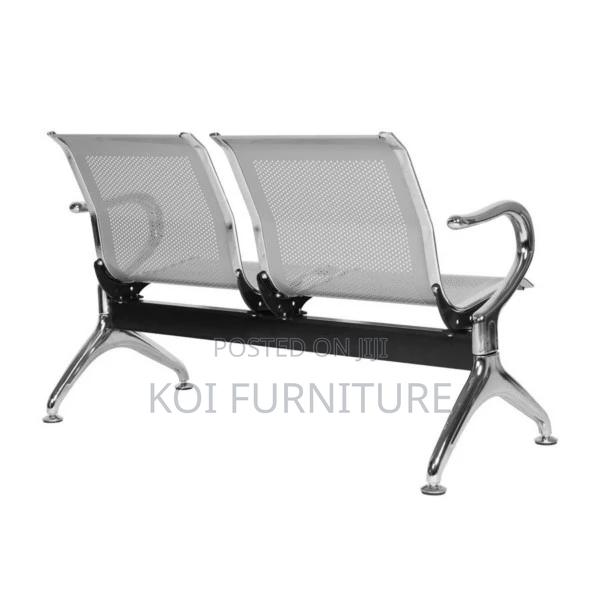 Office Benches; 2-Link Steel Reception Waitaing Bench - thumbnail 2