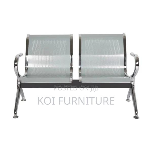 Office Benches; 2-Link Steel Reception Waitaing Bench - thumbnail 4