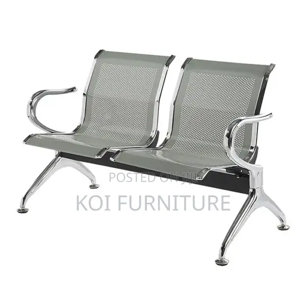 Office Benches; 2-Link Steel Reception Waitaing Bench