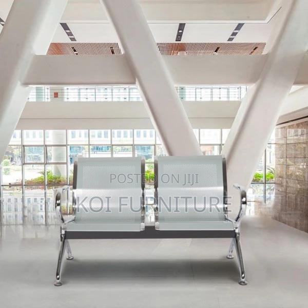 Office Benches; 2-Link Steel Reception Waitaing Bench - thumbnail 7