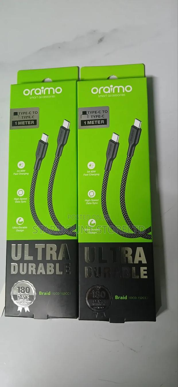 Oraimo Type C to Type C Cable - thumbnail 2