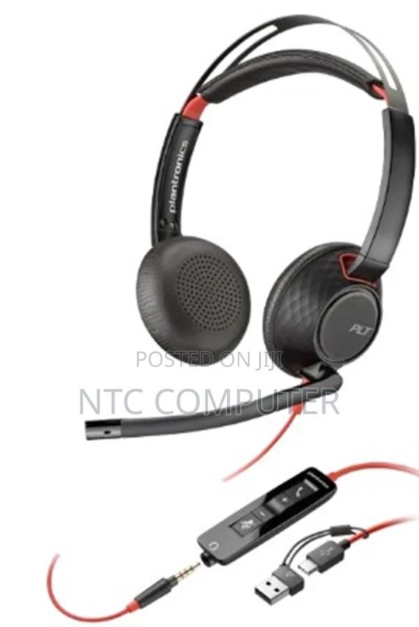 Poly Blackwire 5220 Stereo Usb-C Headset +3.5mm Plug +Usb-C/a Adapter