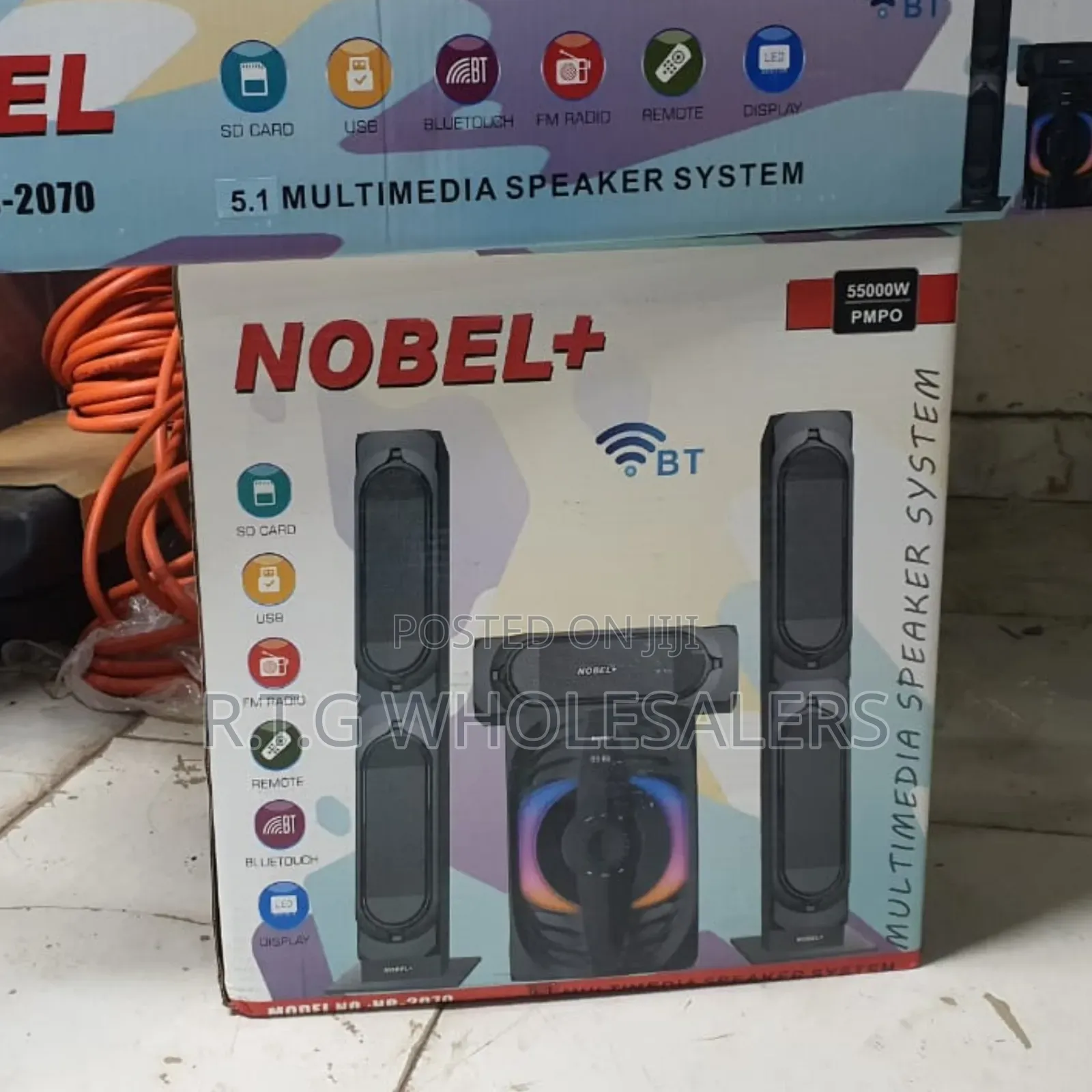 Nobel Nb-2070 3.1ch Multimedia Subwoofer With Deep Bass