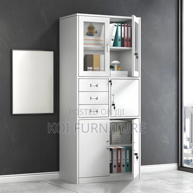 Office Cabinet; 2-Door Metallic Office Cabinet With Safe - thumbnail 5