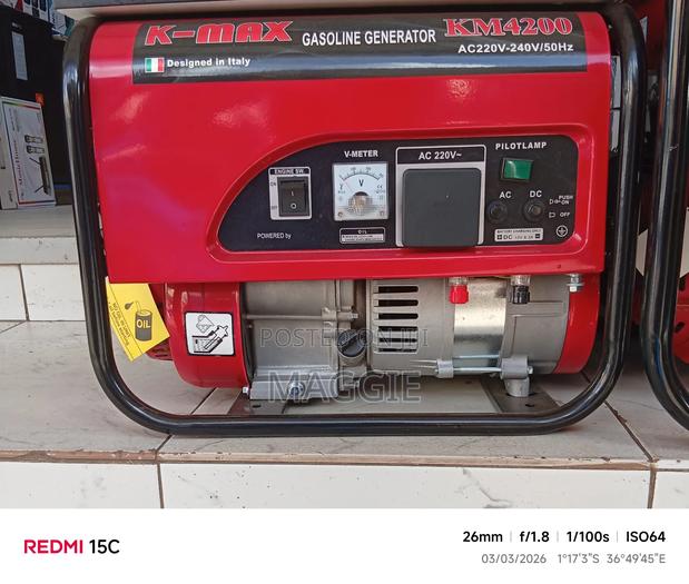 K-Max Gasoline Generator Km4200 - thumbnail 2