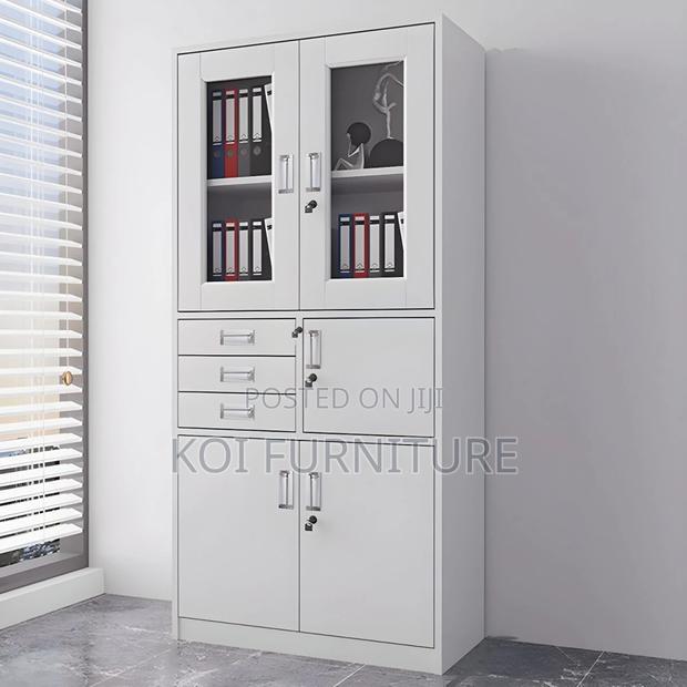 Office Cabinet; 2-Door Metallic Office Cabinet With Safe - thumbnail 6