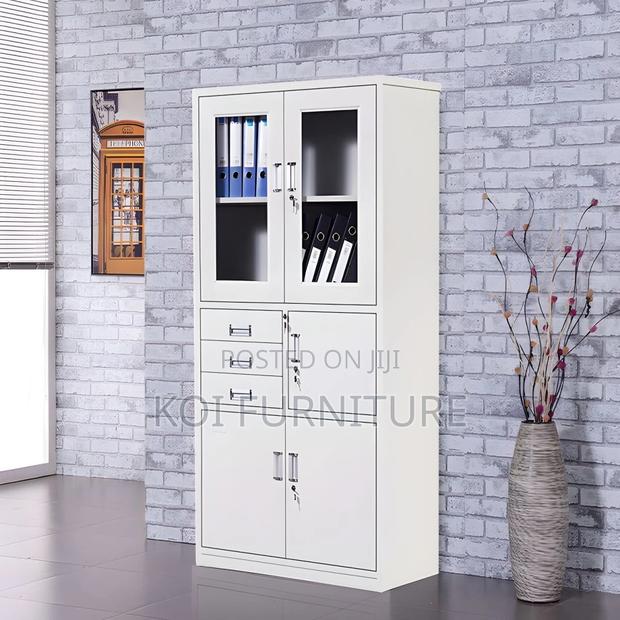 Office Cabinet; 2-Door Metallic Office Cabinet With Safe - thumbnail 8