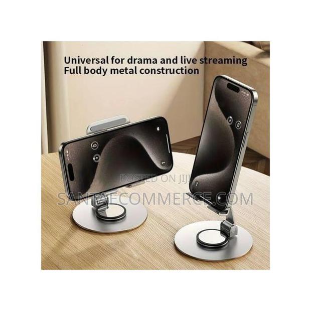 Adjustable Metallic Desktop Phone Tablet Stand Holder - thumbnail 2