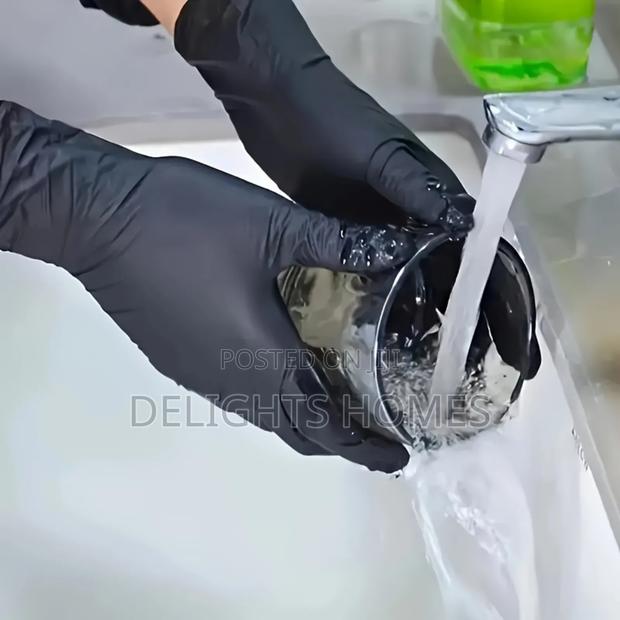 Black Nitrile Gloves_zaw - thumbnail 2