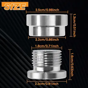 1 Pc,Oxygen Sensor Mounting Bung Plug Exhaust Weld in Bung M18 X1.5