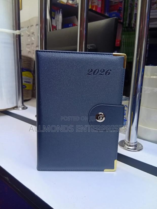 A5 Diary 2026- A Shiny Black Cover - main view