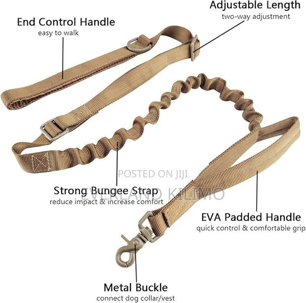 Durable Tactical Leash for Large and Active Dogs - main view