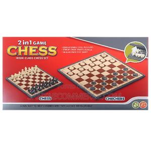 2 in 1 Chess and Checkers Magnetic Foldable Board Game Set - main view
