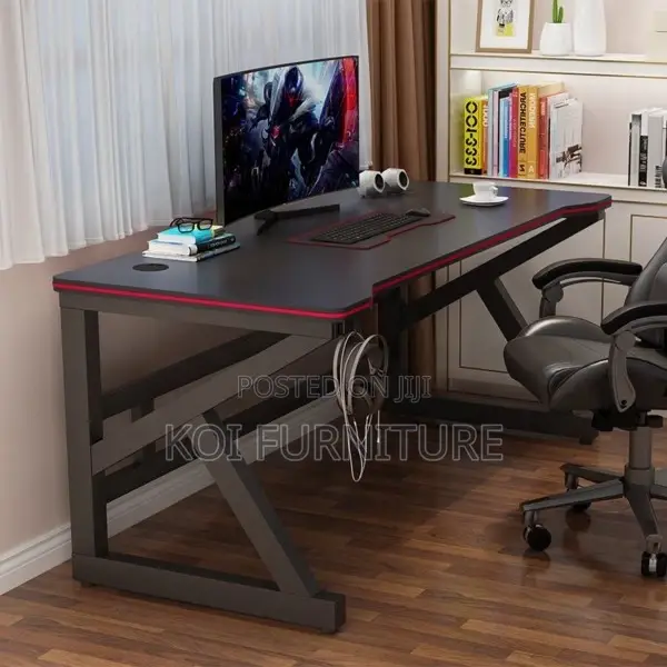 Office Desk; 120cm Study Desk With Bookshelf