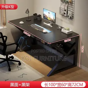 Office Desk; 120cm Study Desk With Bookshelf