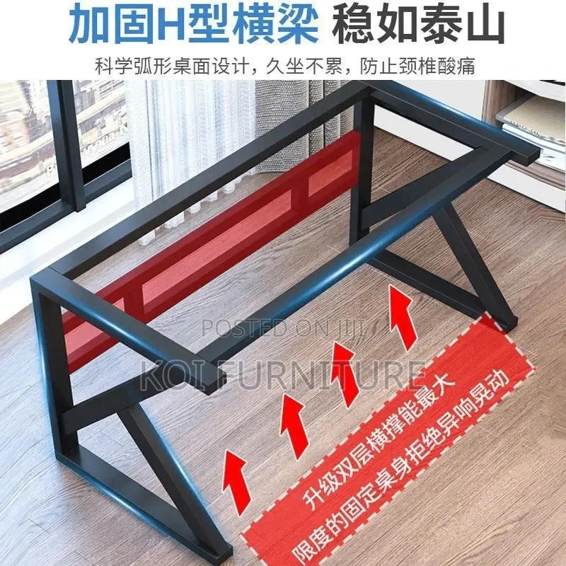 Office Desk; 120cm Study Desk With Bookshelf
