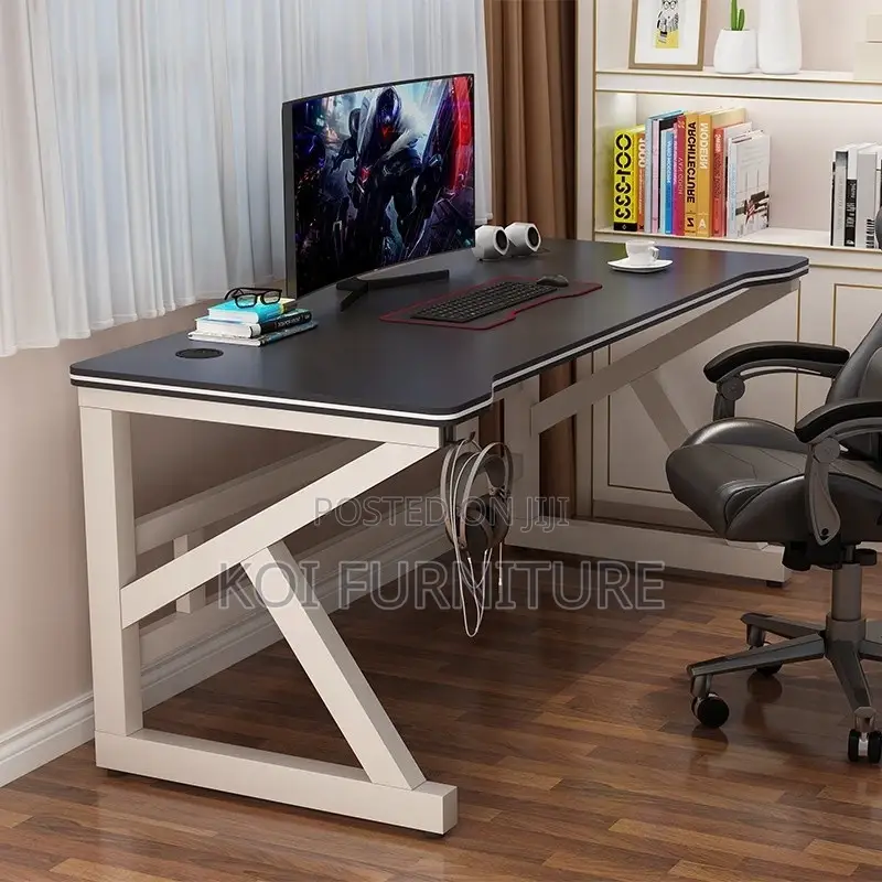 Office Desk; 120cm Study Desk With Bookshelf