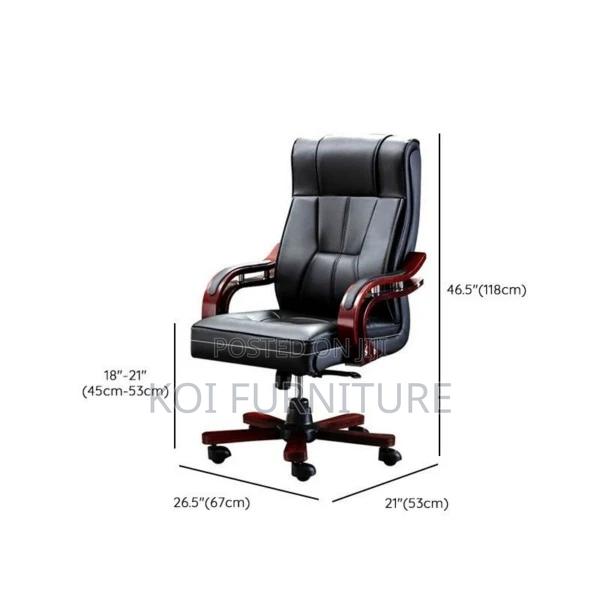Office Chair; Bliss Executive Office Leather Seat - thumbnail 2