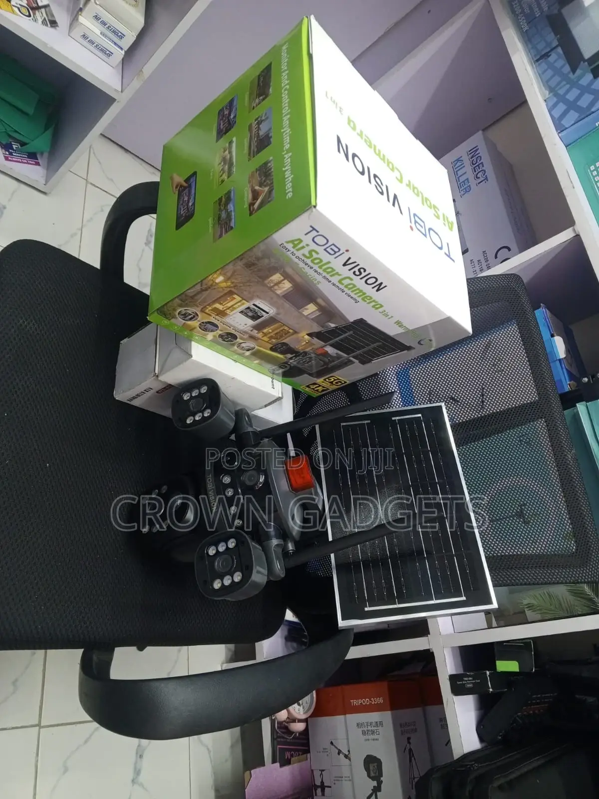 Tobi Vision Solar Powered Ai Security Camera PTZ 