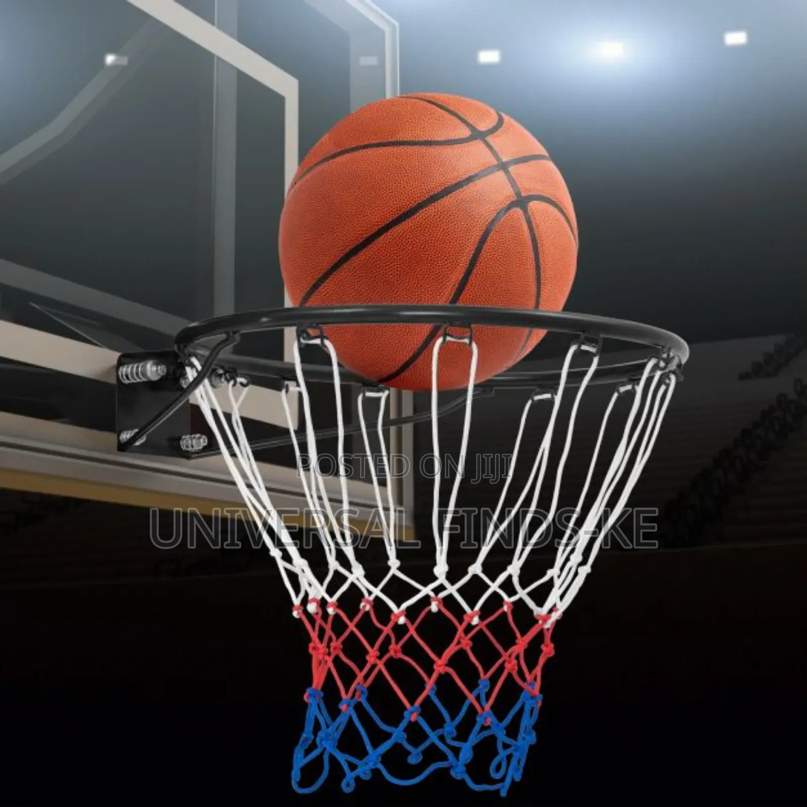 Premium Basketball Ring With Net + Molten Gg7x Size 7 Basketball Combo
