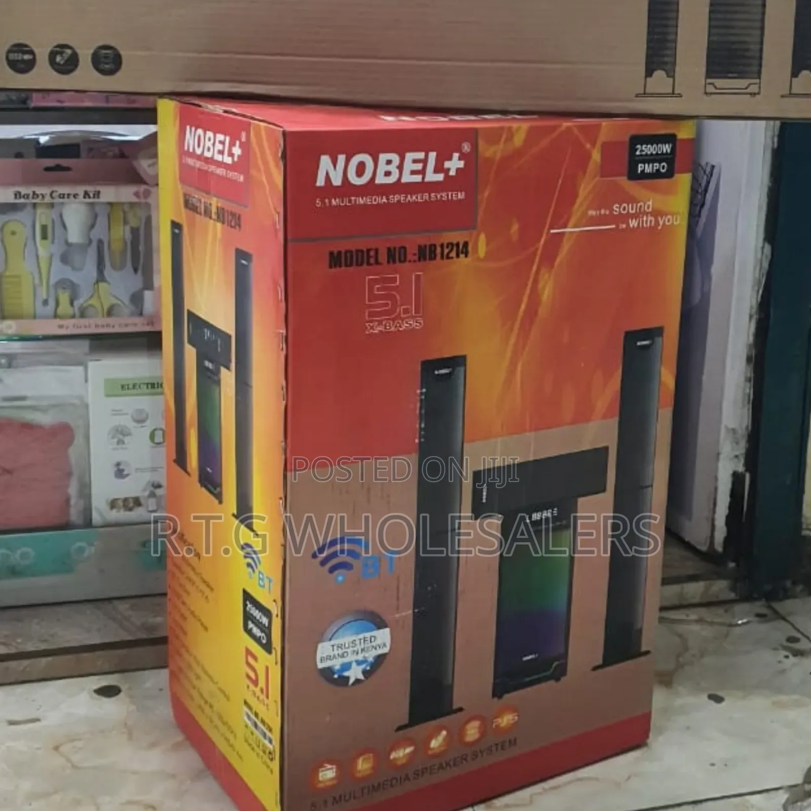 Nobel Nb‐1214 5.1ch Sound System – Bt/Fm/Usb/Aux Support