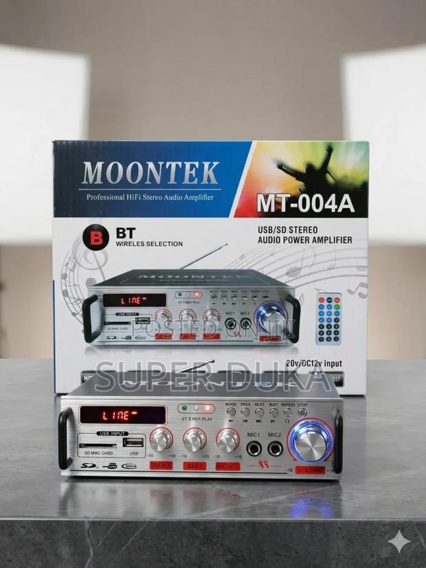 Moontek Mt-004a Usb/Sd Stereo Audio Power Amplifier.Fm.Flash.Aux.Mic