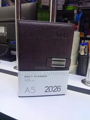 A5 2026 Executive Soft Leather Cover- Dark Tone Color