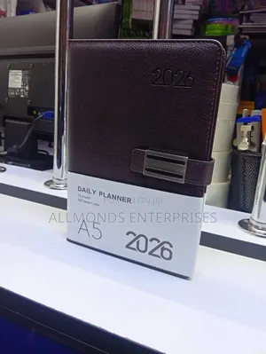A5 2026 Executive Soft Leather Cover- Dark Tone Color