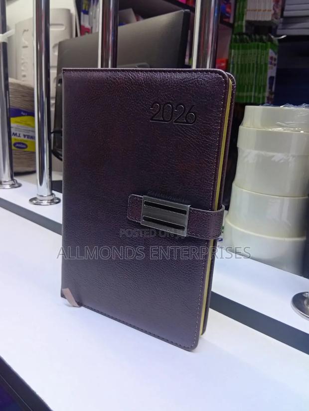 A5 2026 Executive Soft Leather Cover- Dark Tone Color