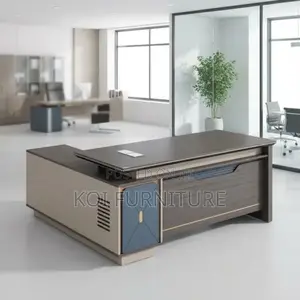 Office Desk; 180cm Executive Desk With Drawers